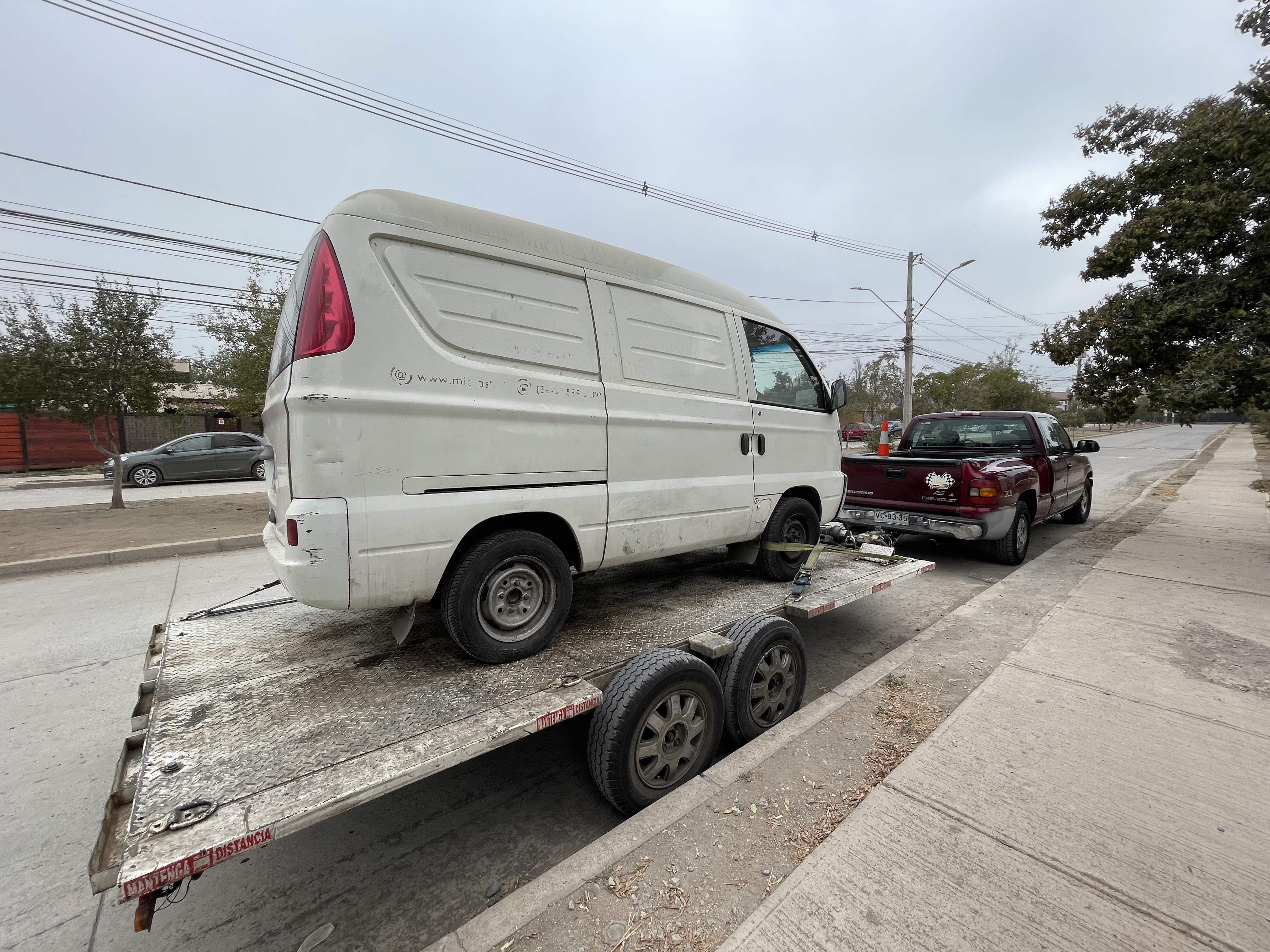 Traslados de vehículos de trabajo.