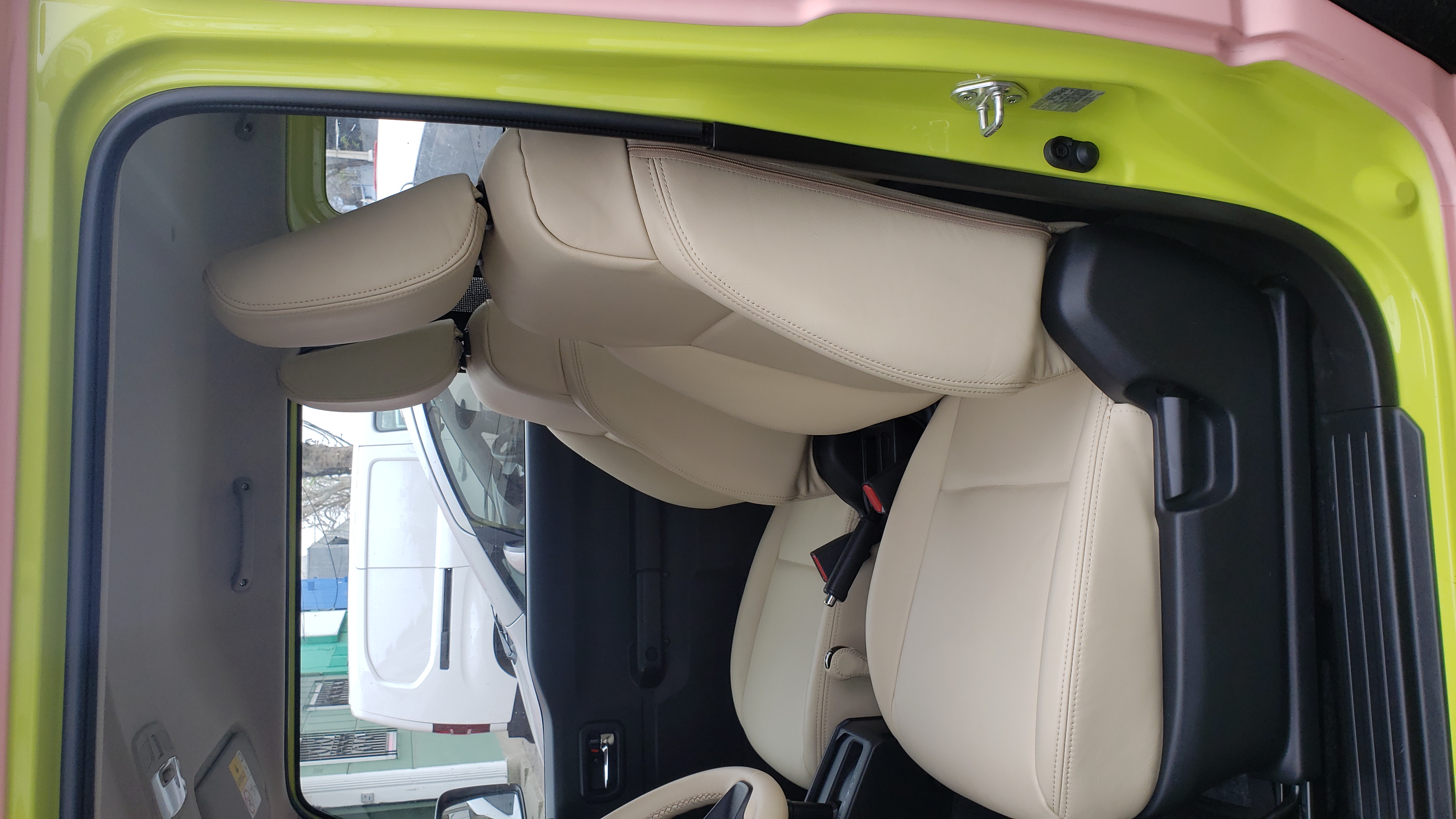 Tapicería cuero natural