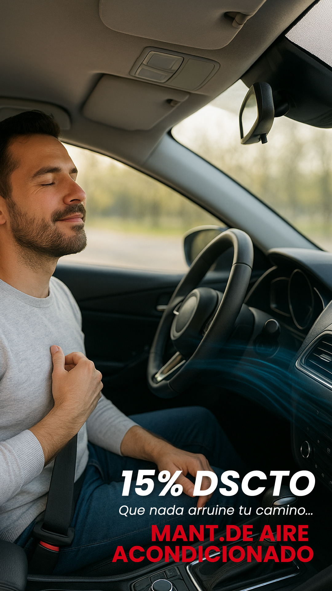 Que la vida no te sorprenda con el calor!
En DS Automotriz queremos que disfrutes cada trayecto con frescura y comodidad.
Por eso, durante esta temporada te damos un 15% de descuento en el mantenimiento de tu aire acondicionado.

❄️ Respira aire limpio, cuida tu salud y asegura el confort de tu familia en cada viaje.

📅 ¡Solo por Noviembre Agenda tu hora y disfruta del calor como se debe.