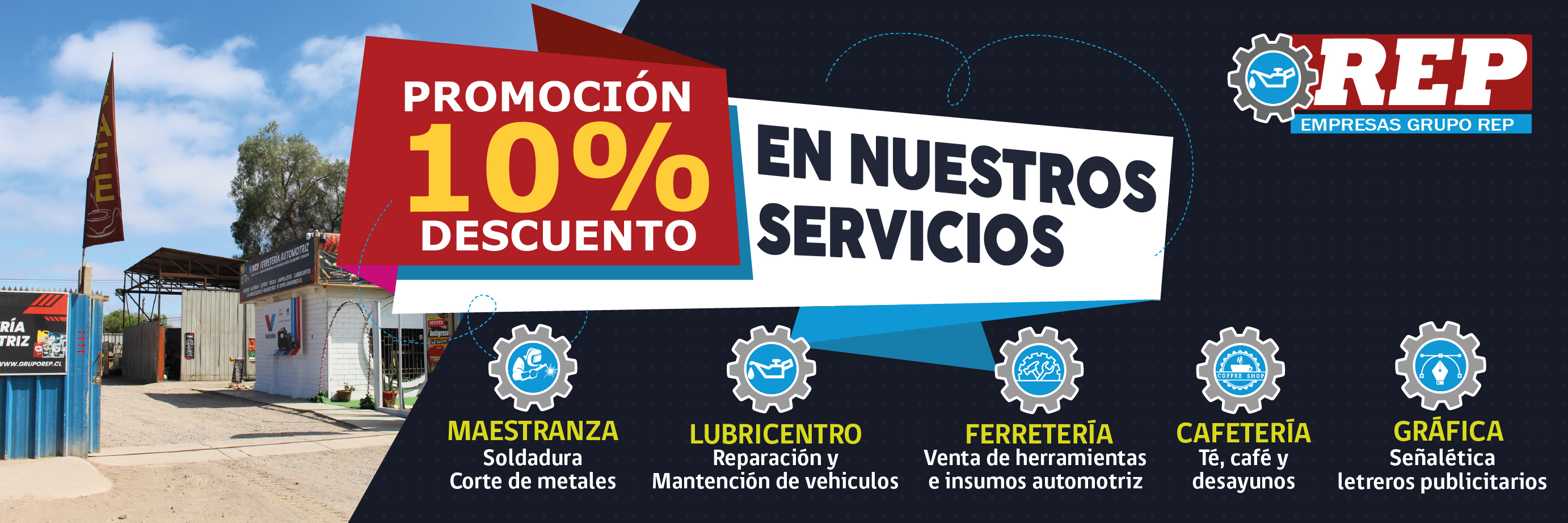 Foto de Ferreteria, Lubricentro Cafeteria y grafica Rep