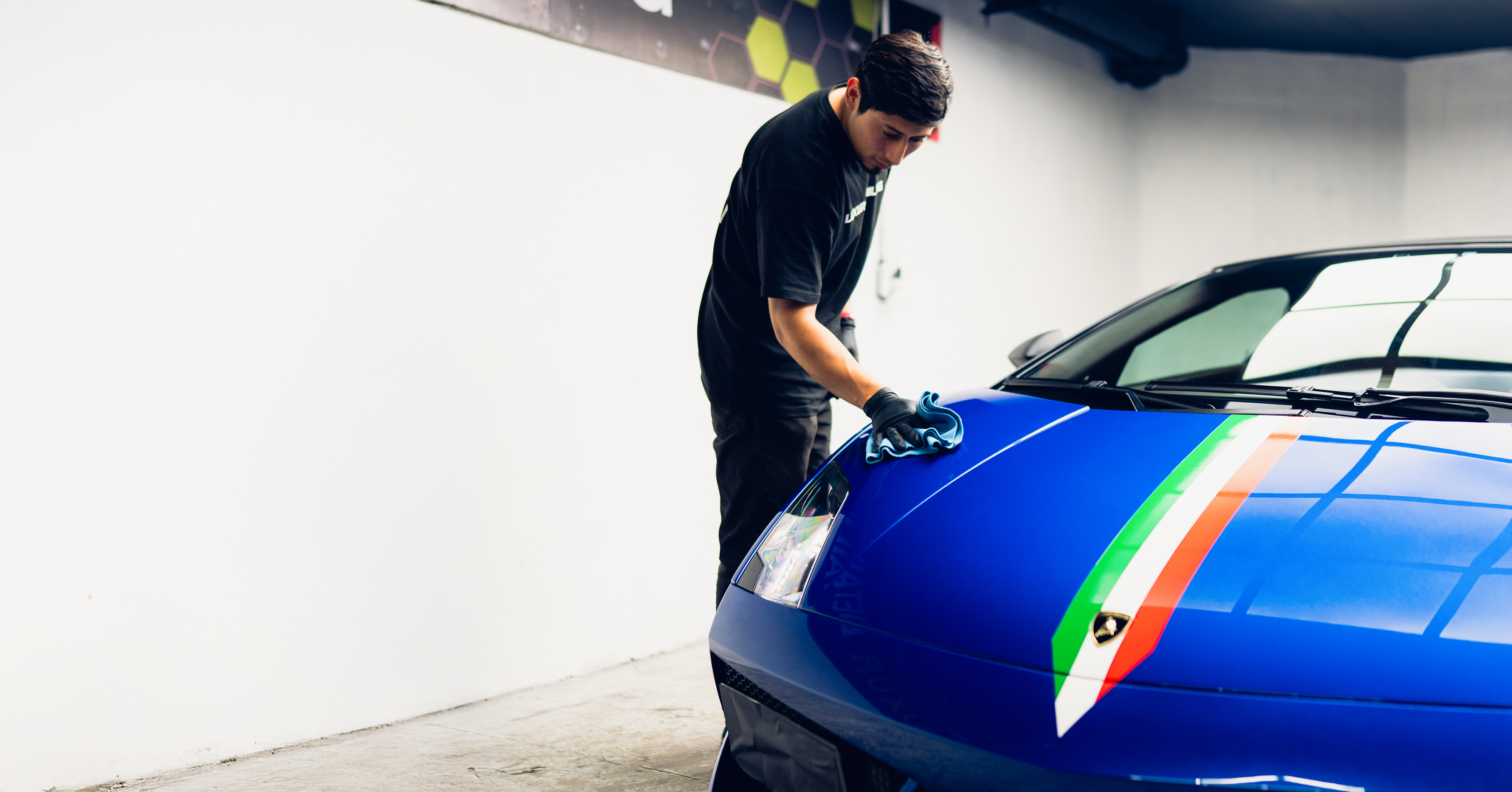 Corrección de nivel paso medio lamborghini Gallardo