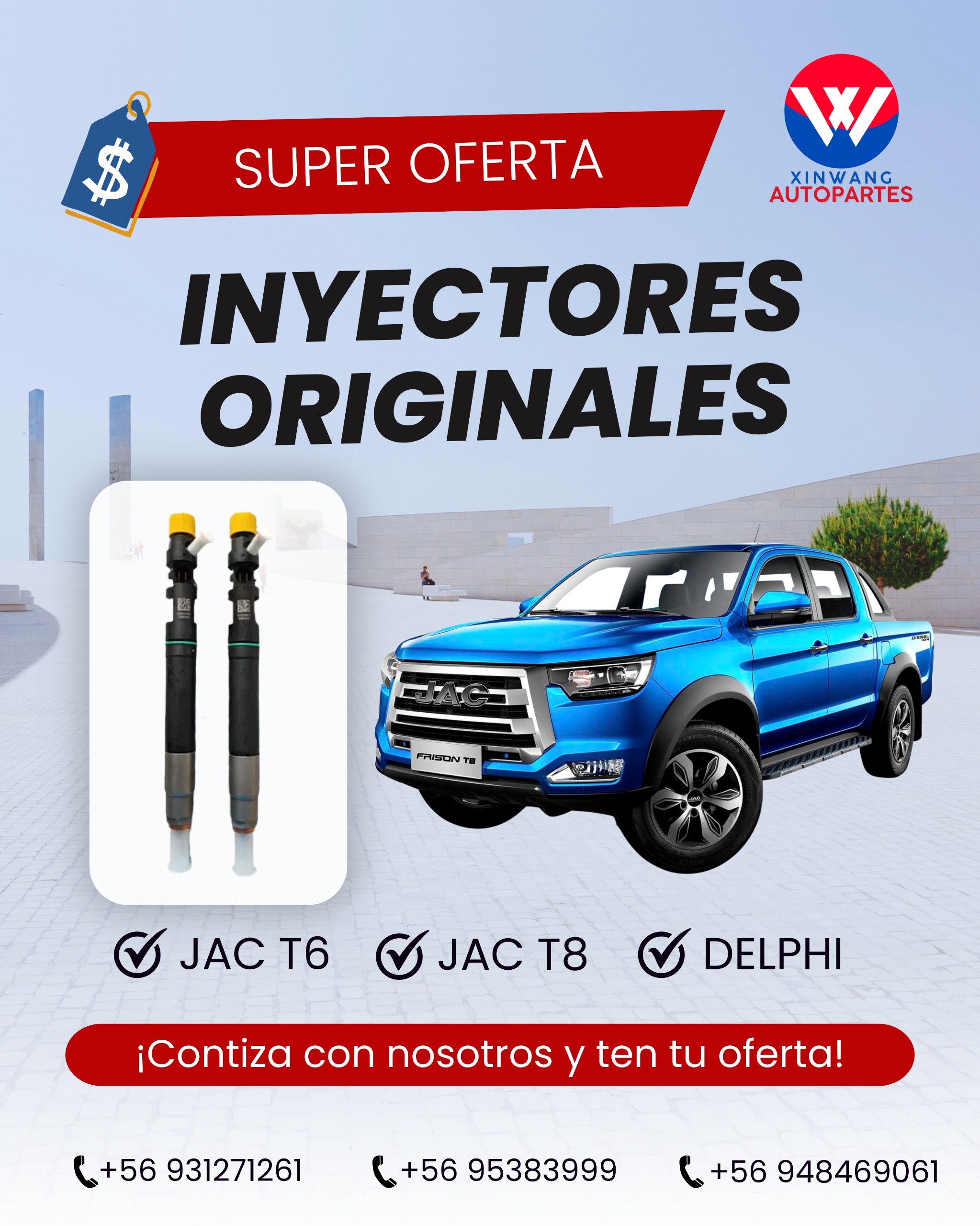 INYECTOR GENUINO JAC T8/T6