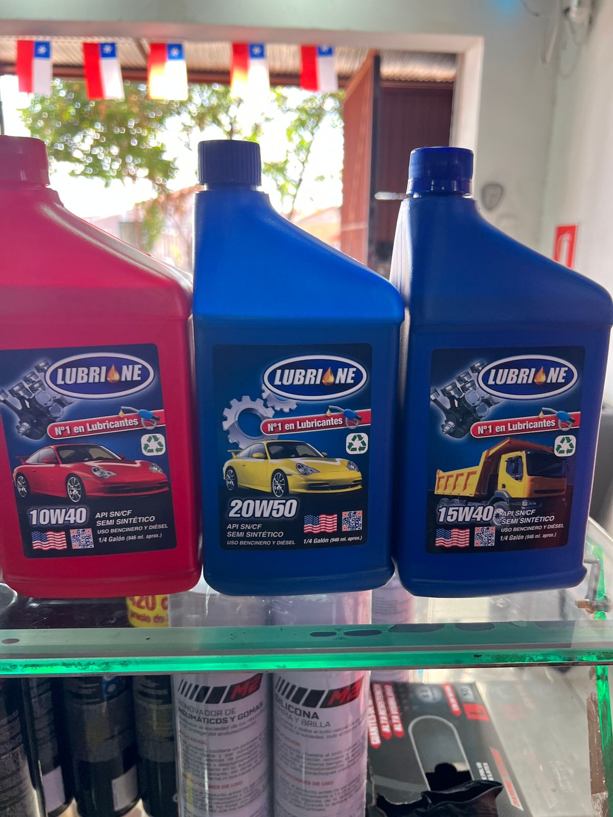 Lubrione 20W50 de 1 litro. $5.000