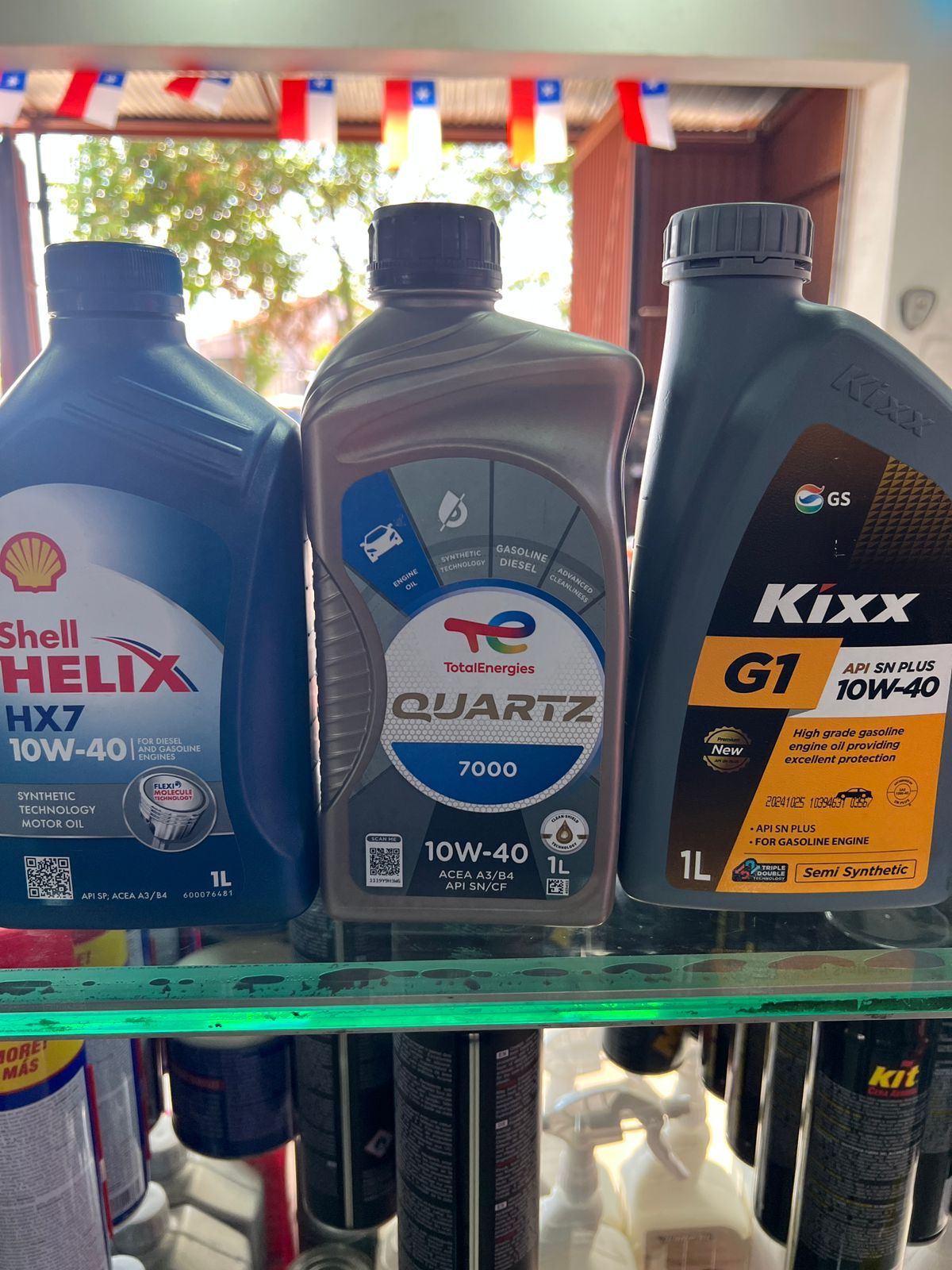 Total Quartz 10W-40 de 1 litro. $10.900