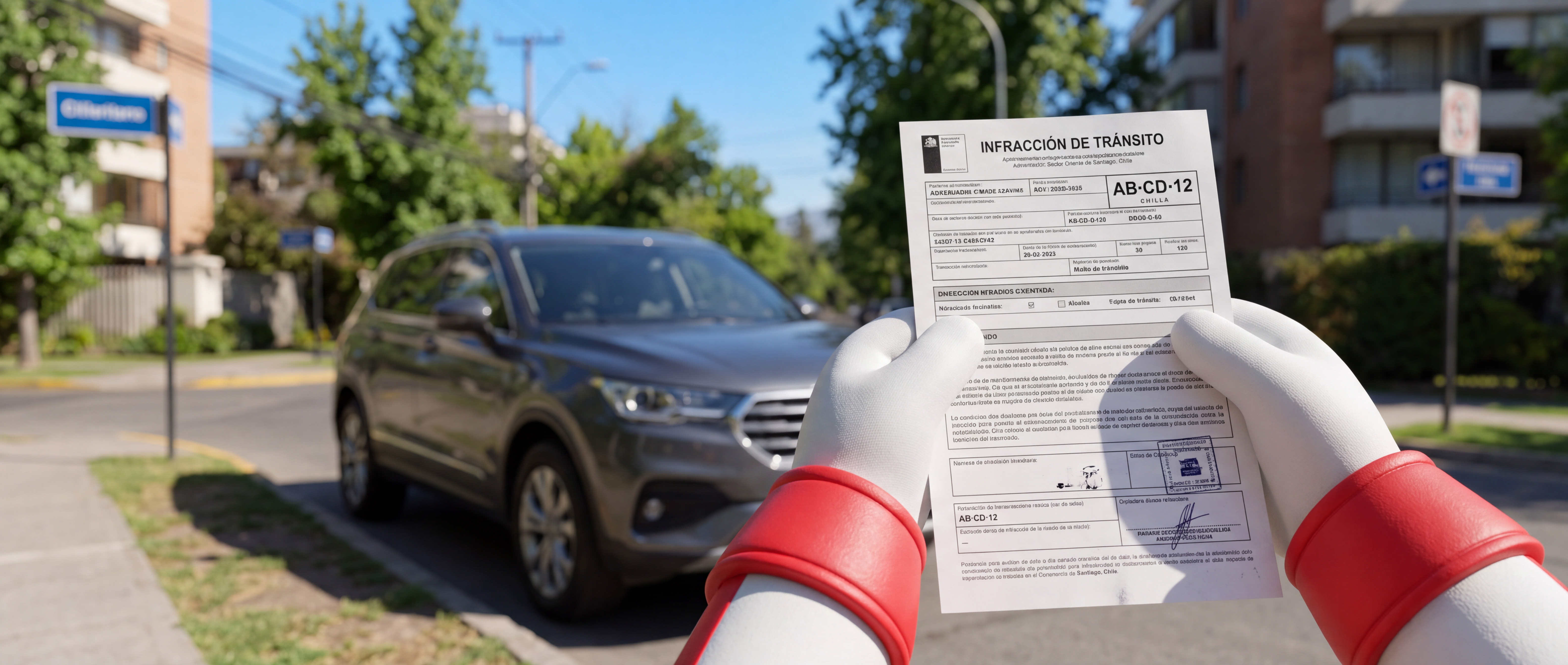 Multas de tránsito por patente en Chile