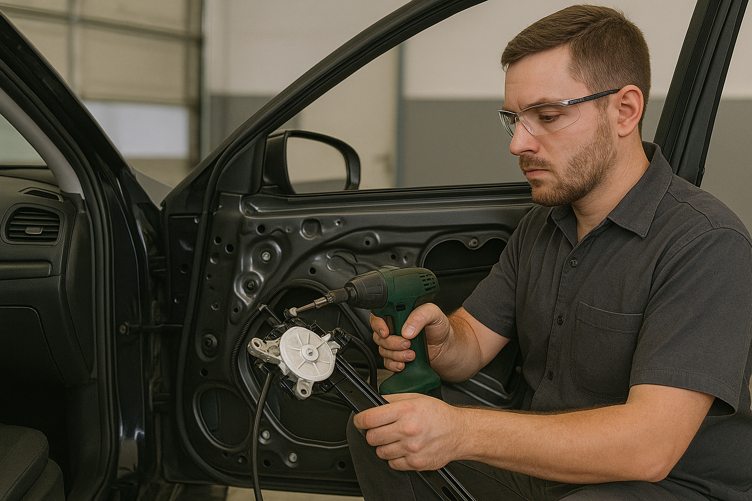 Reparación de alzavidrios eléctricos y cremalleras