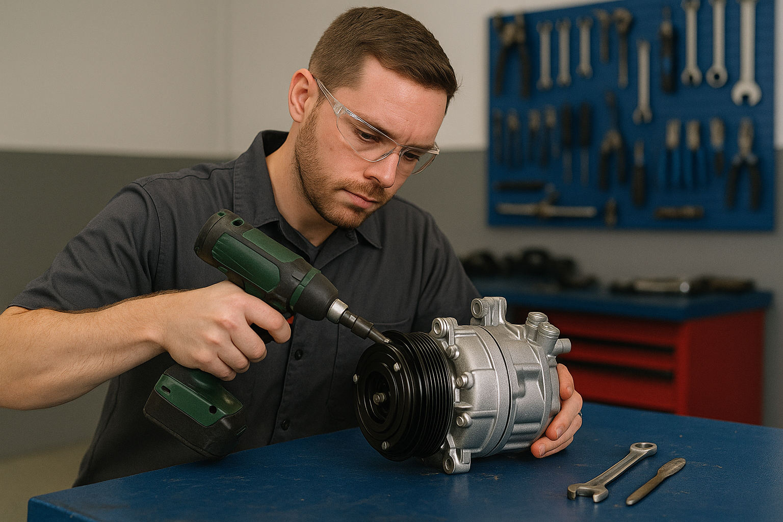 Reparación de compresor