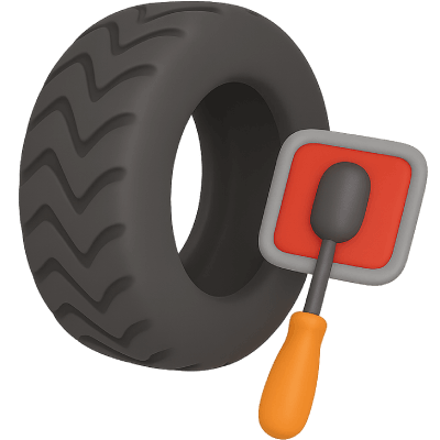 Vulcanización y reparación de neumáticos